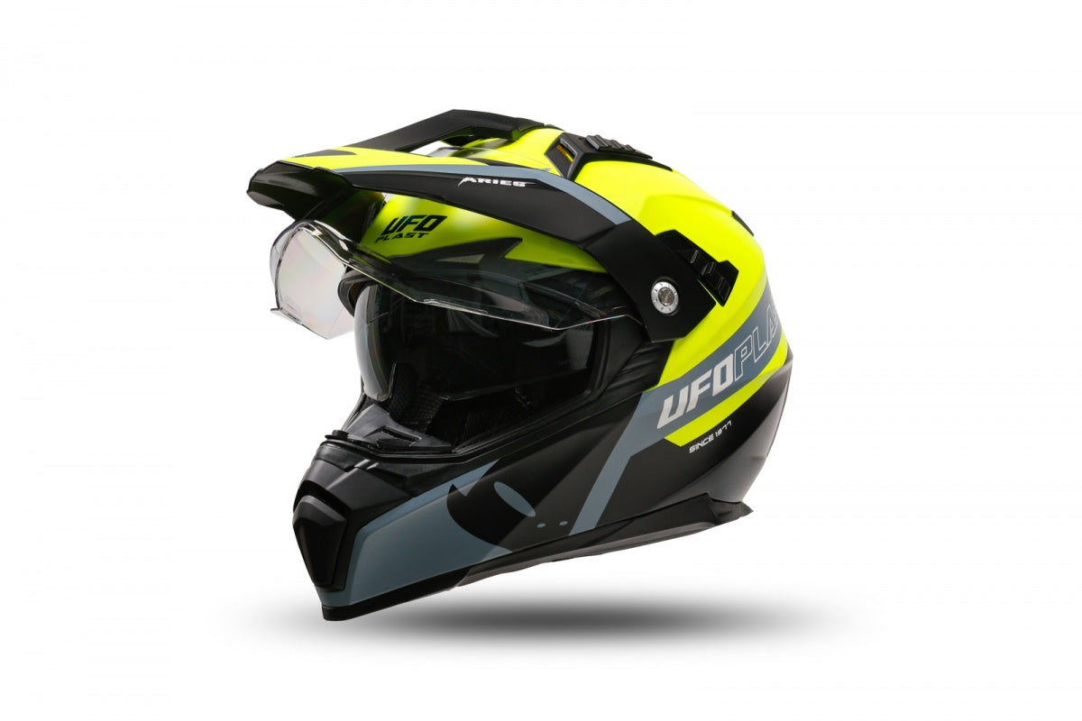CASCO MOTOCROSS ARIES / GIALLO/NERO
