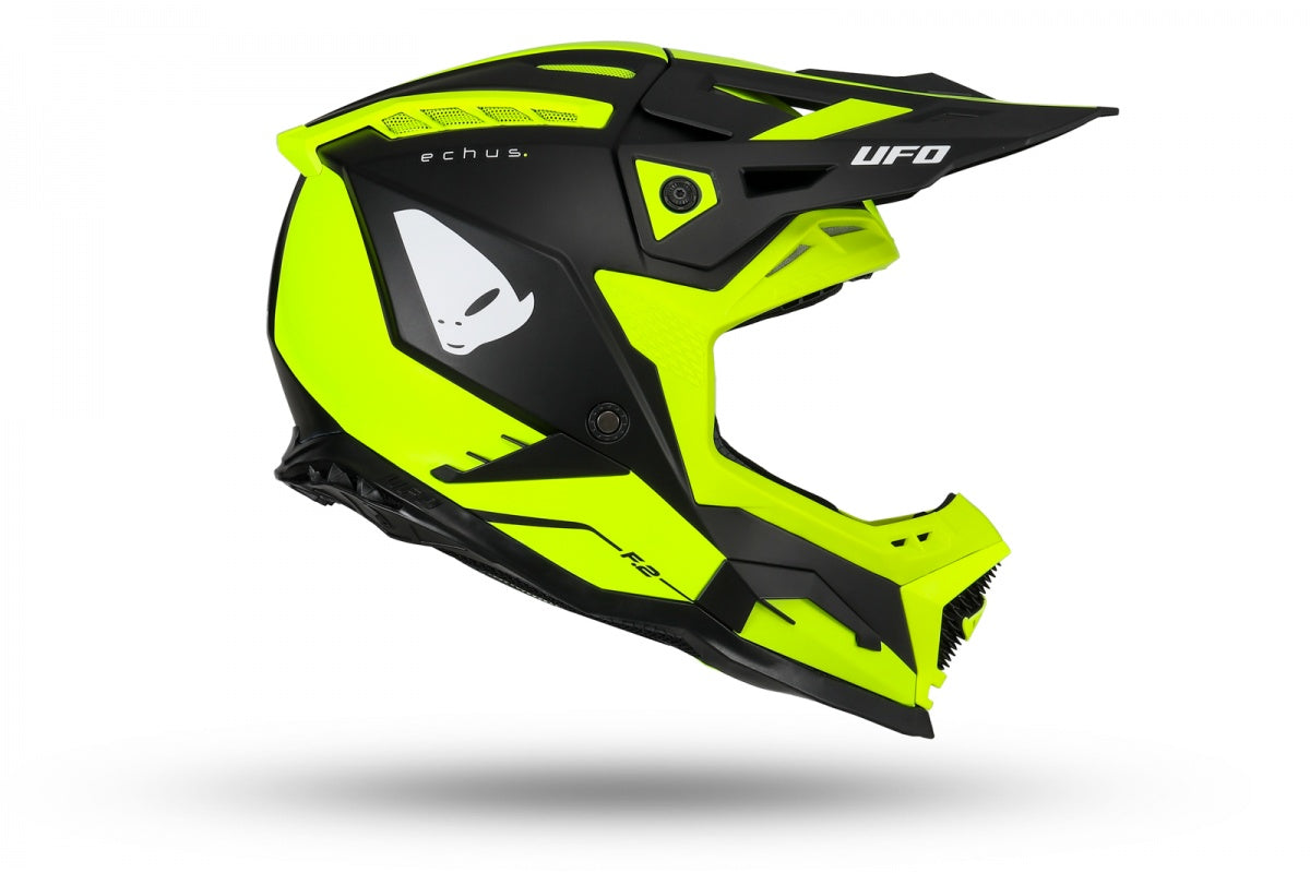 CASCO MOTOCROSS ECHUS / GIALLO/NERO