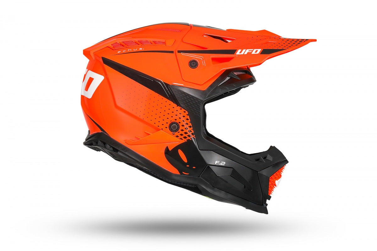 CASCO MOTOCROSS ECHUS / ARANCIO/NERO