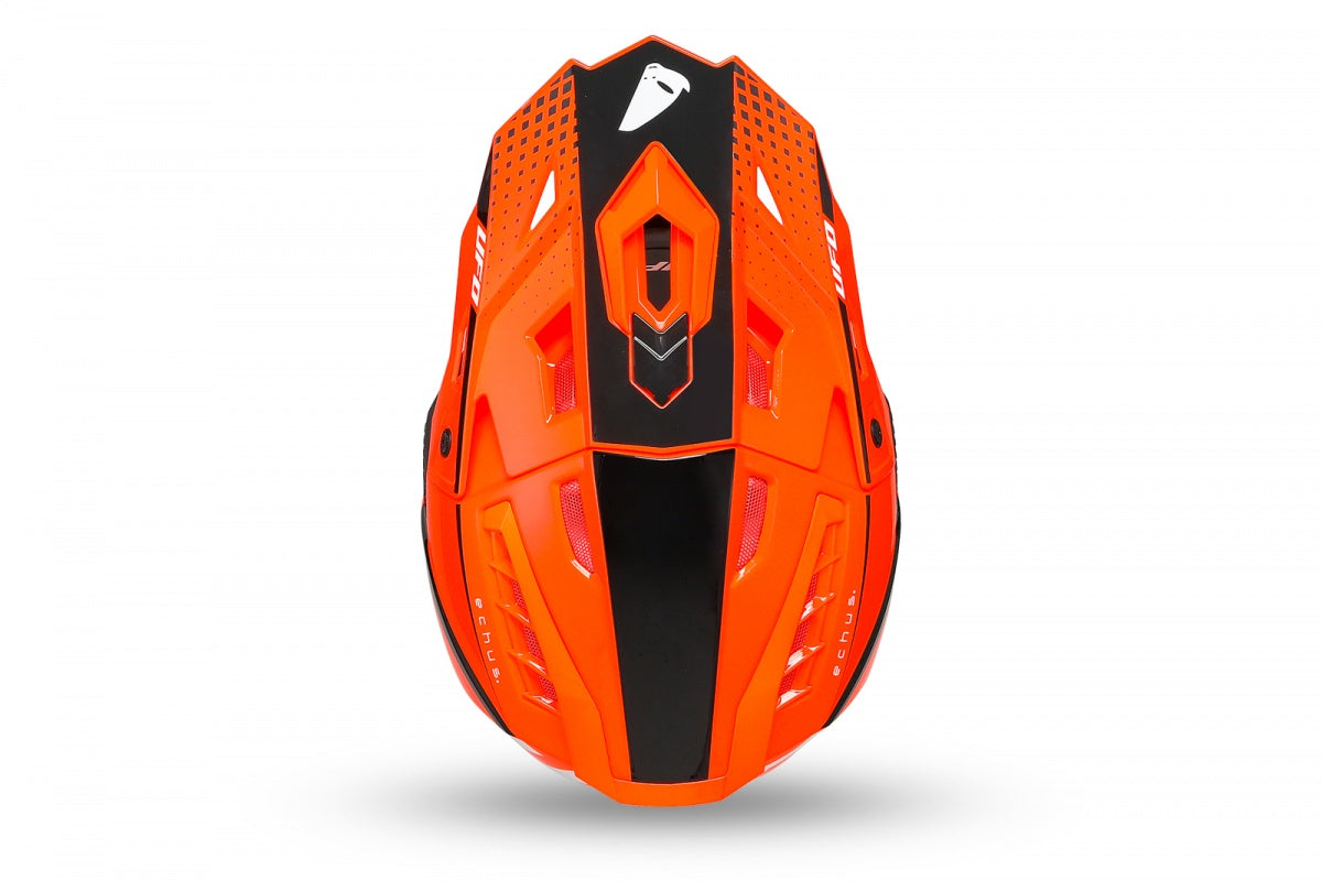 CASCO MOTOCROSS ECHUS / ARANCIO/NERO