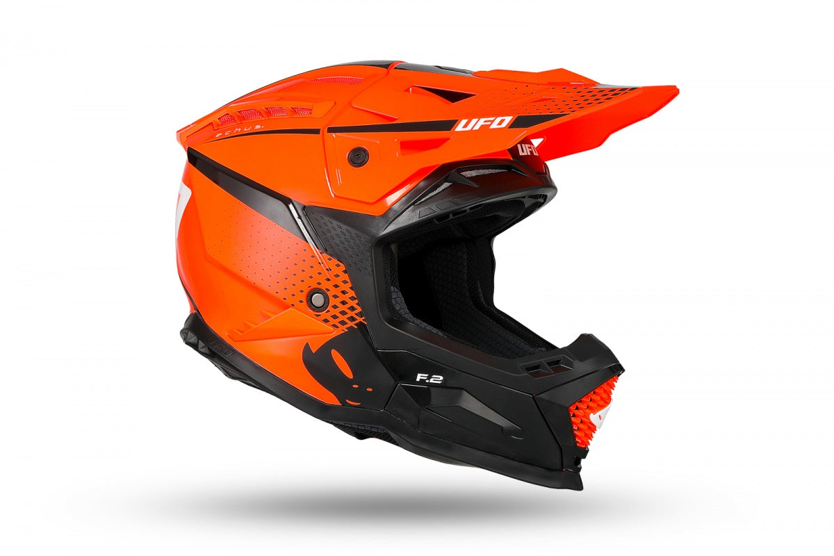 CASCO MOTOCROSS ECHUS / ARANCIO/NERO