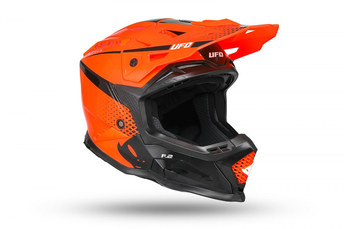 CASCO MOTOCROSS ECHUS / ARANCIO/NERO