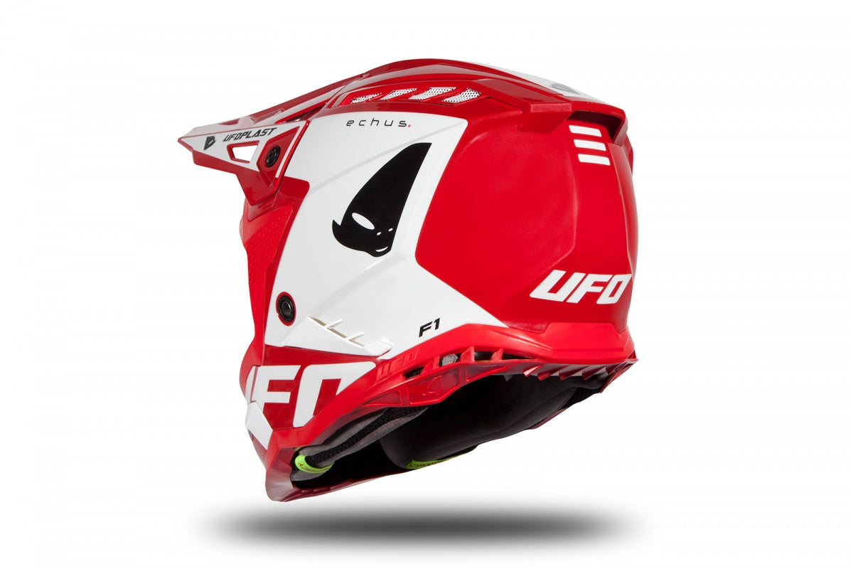 CASCO MOTOCROSS ECHUS / ROSSO/BIANCO