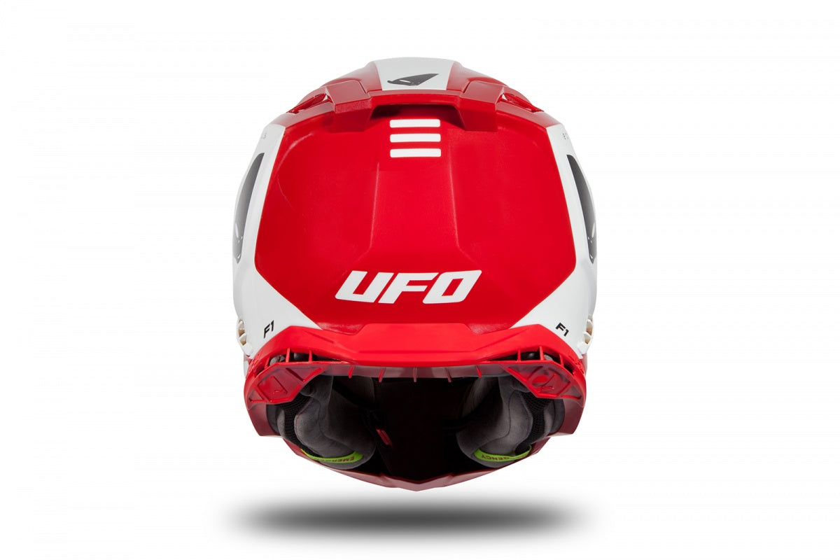 CASCO MOTOCROSS ECHUS / ROSSO/BIANCO