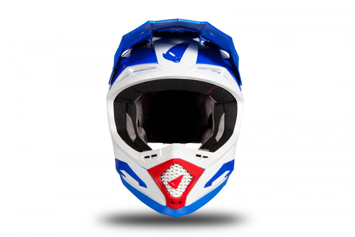 CASCO MOTOCROSS ECHUS / BLU/BIANCO/ROSSO
