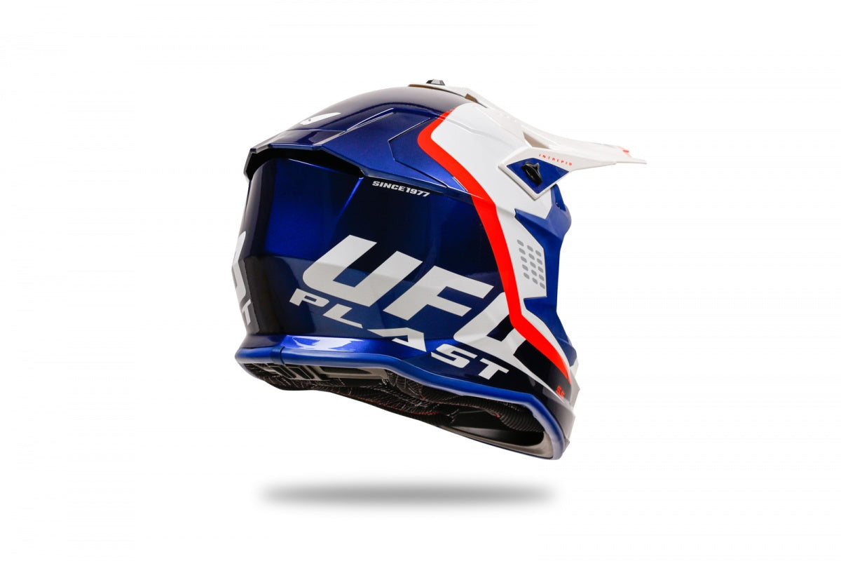 CASCO MOTOCROSS INTREPID / BLU/BIANCO