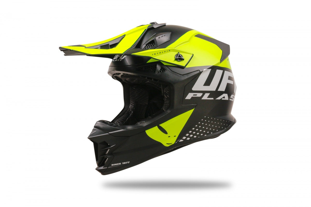 CASCO MOTOCROSS INTREPID / NERO/GIALLO