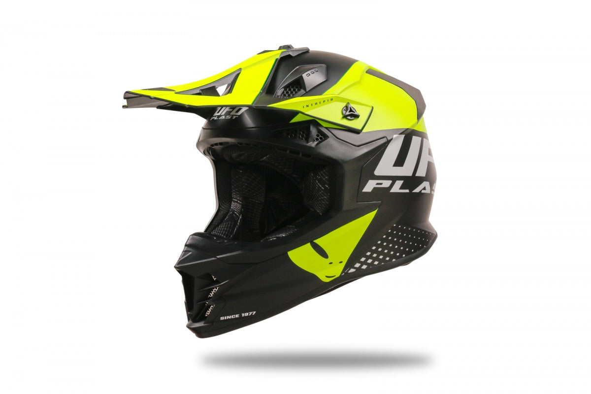 CASCO MOTOCROSS INTREPID / NERO/GIALLO
