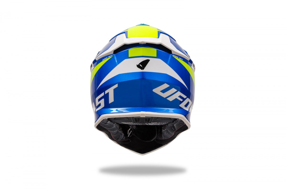 CASCO MOTOCROSS INTREPID / BLU/GIALLO