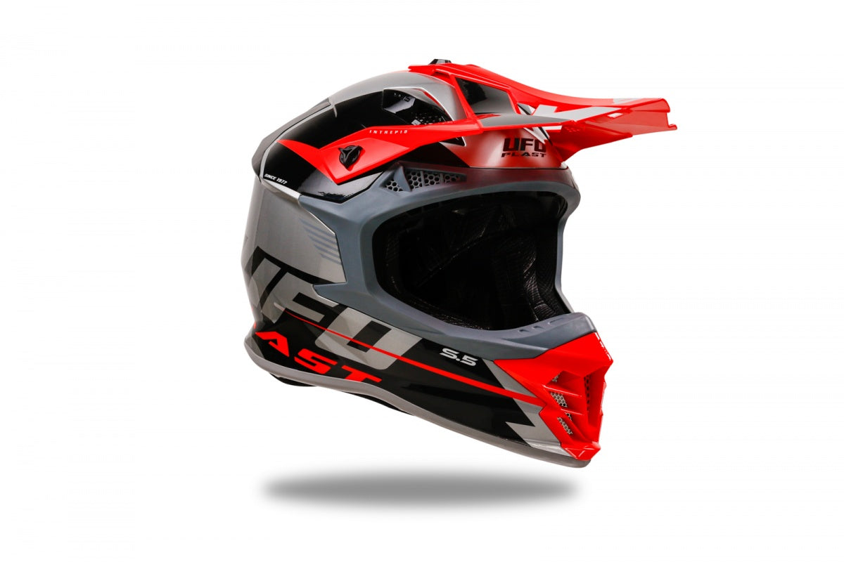 CASCO MOTOCROSS INTREPID / GRIGIO