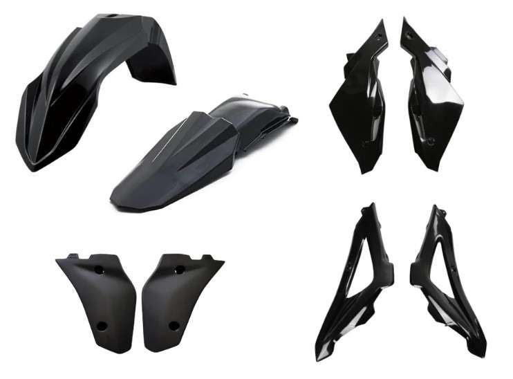 KIT PLASTICHE SPECIAL NERO HUSQVARNA SM 125 PARAFANGO YZ 125