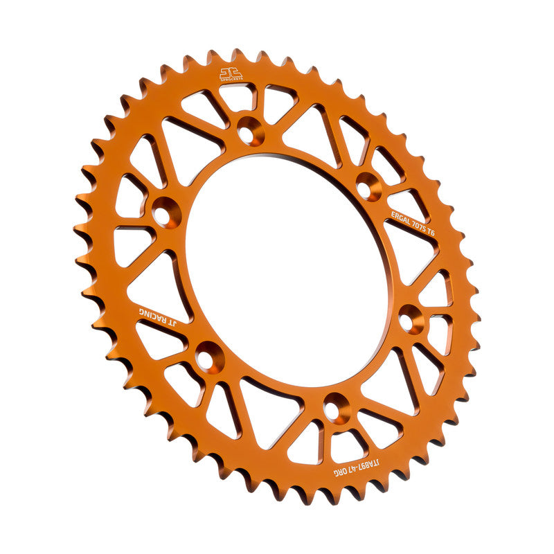 Corona JT ergal RACELITE arancione 47 denti KTM 125 EXC 1998 2016