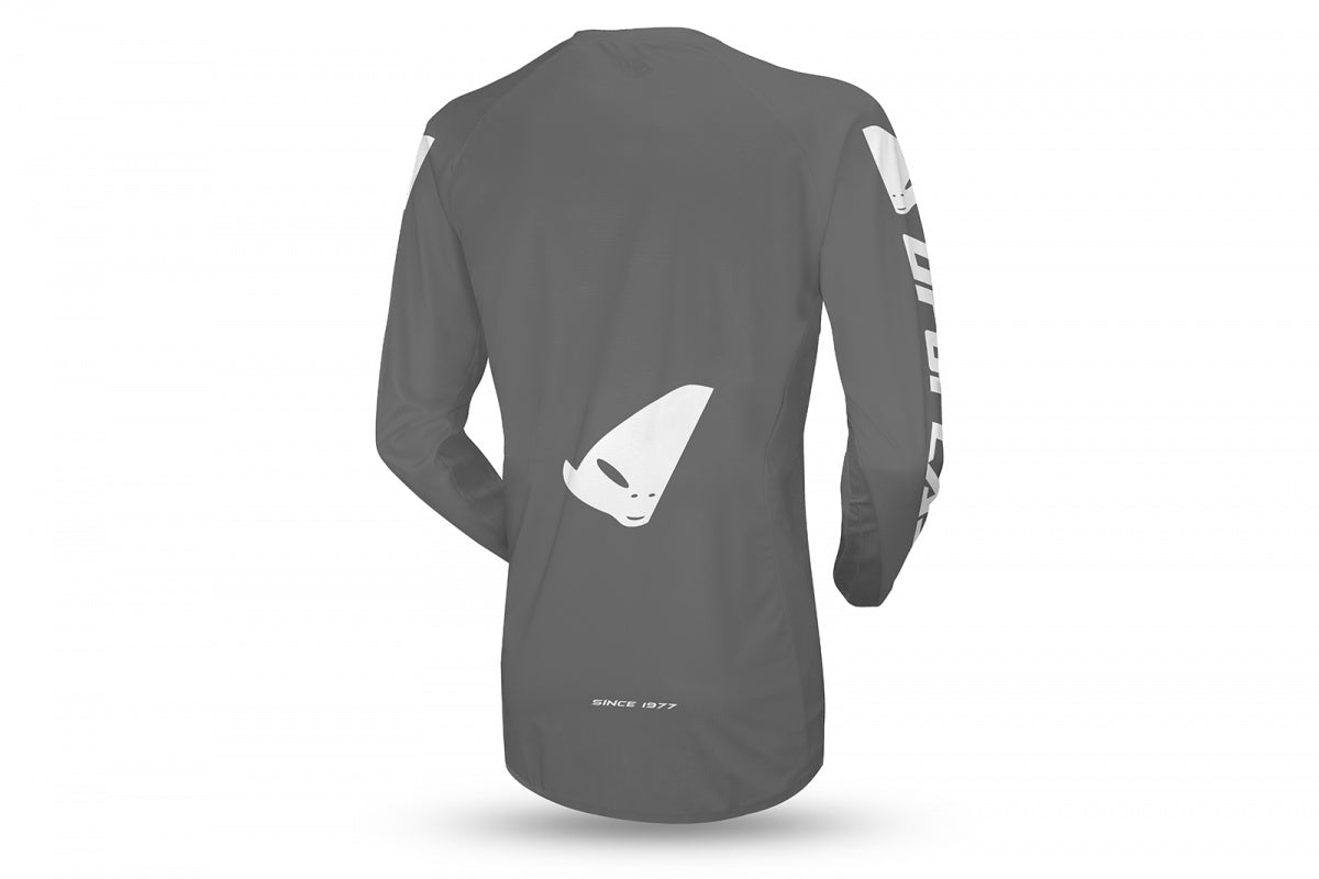 CAMISETA RADIAL DE MOTOCROSS / GRIS