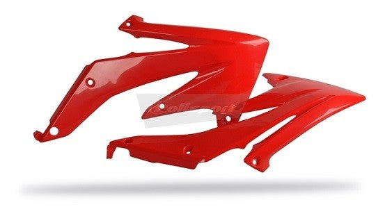 CONVOGLIATORI RADIATORE POLISPORT PER HONDA CRF 450 R 2005-2008 / ROSSO CR04