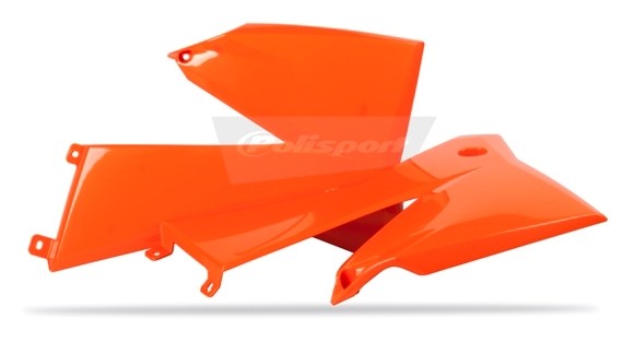CONVOGLIATORI RADIATORE POLISPORT PER KTM EXC-F 250 2007-2007 / ARANCIONE