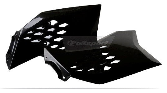 CONVOGLIATORI RADIATORE POLISPORT PER KTM SX 65 2009-2015 / NERO