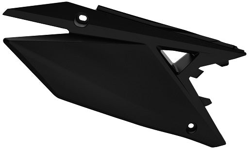 PORTANUMERI LATERALI CON PROTEZIONE CALORE POLISPORT PER SUZUKI RMZ 450 2018-2026 / NERO