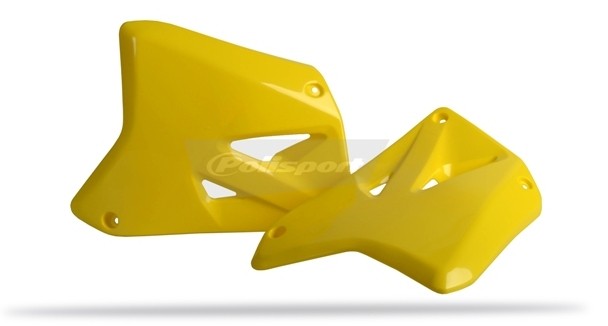 CONVOGLIATORI RADIATORE POLISPORT PER SUZUKI RM 125 2001-2012 / GIALLO RM01