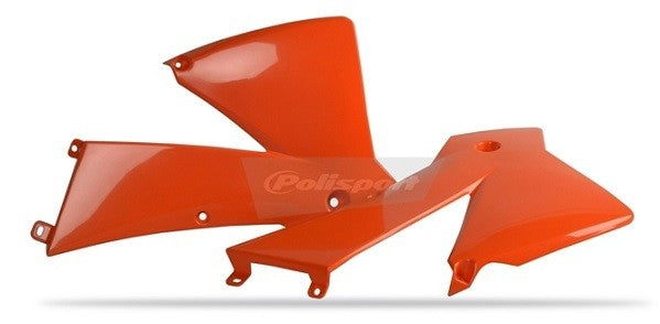CONVOGLIATORI RADIATORE POLISPORT PER KTM EXC 125 2003-2004 / ARANCIONE
