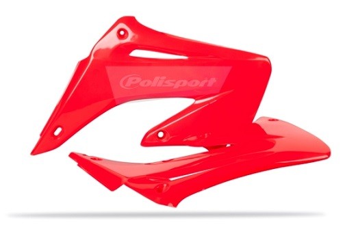CONVOGLIATORI RADIATORE POLISPORT PER HONDA CR 250 2002-2007 / ROSSO CR04