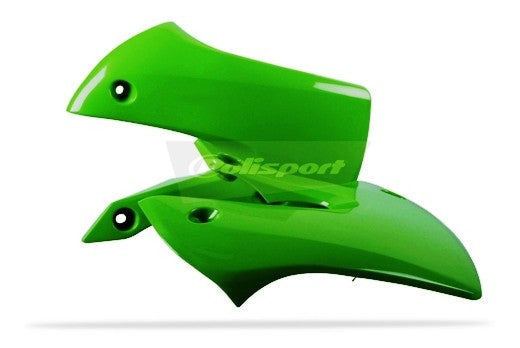 CONVOGLIATORI RADIATORE POLISPORT PER KAWASAKI KX 65 2000-2025 / VERDE05
