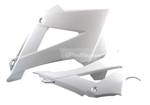 CONVOGLIATORI RADIATORE POLISPORT PER GAS GAS EC 125 2007-2009 / BIANCO