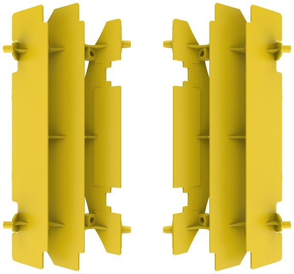 GRIGLIE RADIATORI POLISPORT PER SUZUKI RM 125 2001-2012 / GIALLO RM01