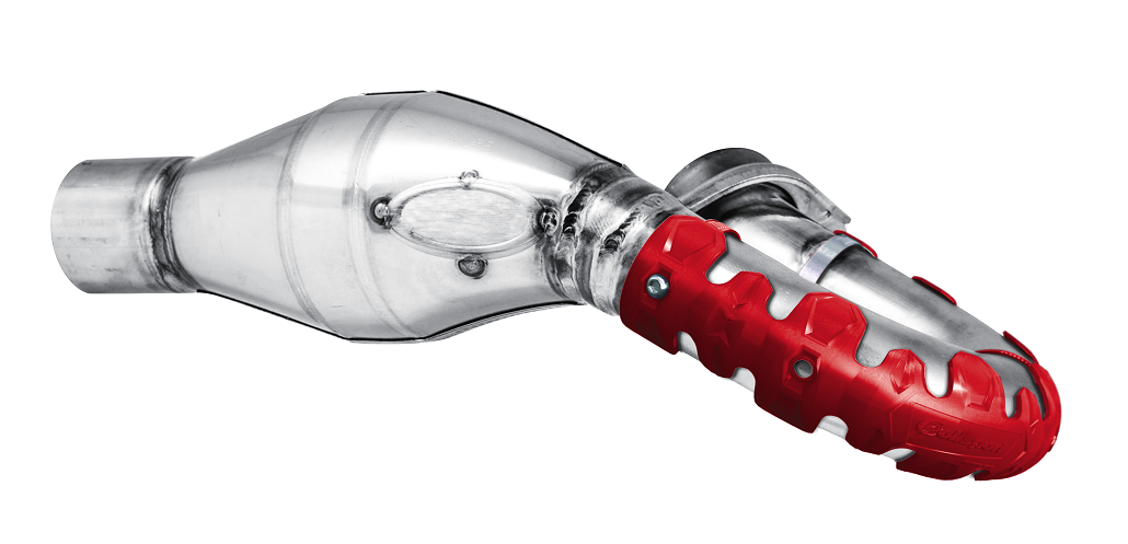 Protezione collettori Armadillo POLISPORT - Versione corta 22cm - Rosso