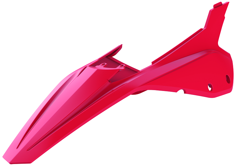 PARAFANGO POSTERIORE CON PORTANUMERI LATERALI POLISPORT PER BETA RR 480 2020-2024 / ROSSO