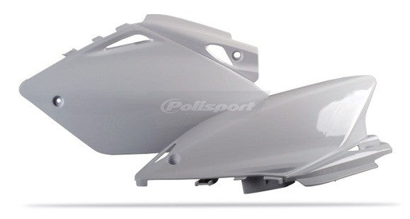 PORTANUMERI LATERALI POLISPORT PER HONDA CRF 450 R 2005-2006 / BIANCO