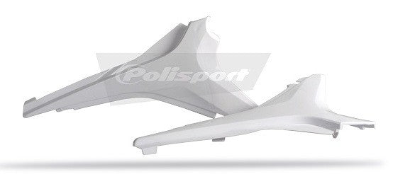 COPERCHI LATERALI CASSA FILTRO POLISPORT PER HONDA CRF 250 R 2010-2013 / BIANCO