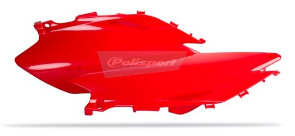 PORTANUMERI LATERALI CON PROTEZIONE CALORE POLISPORT PER HONDA CRF 450 R 2009-2010 / ROSSO CR04