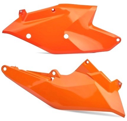 PORTANUMERI LATERALI POLISPORT PER KTM EXC 500 2017-2019 / ARANCIONE16