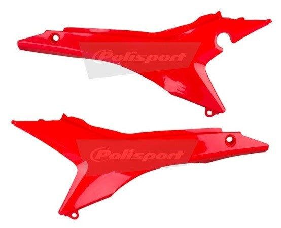 COPERCHI LATERALI CASSA FILTRO POLISPORT PER HONDA CRF 250 R 2014-2017 / ROSSO CR04