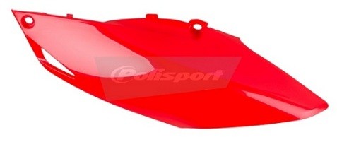 PORTANUMERI LATERALI CON PROTEZIONE CALORE POLISPORT PER HONDA CRF 250 R 2014-2017 / ROSSO CR04