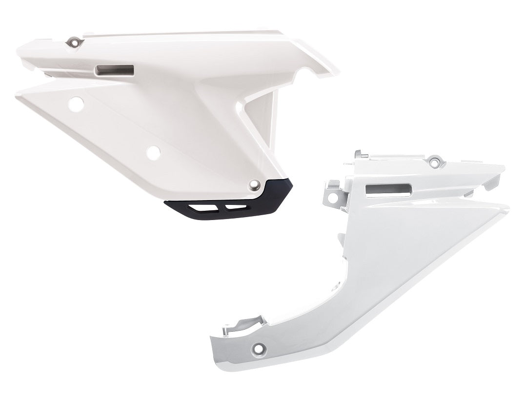 PORTANUMERI LATERALI POLISPORT PER SHERCO 125 SE-R 2025-2026 / BIANCO