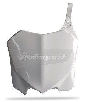TABELLA PORTANUMERO POLISPORT PER HONDA CRF 450 R 2009-2012 / BIANCO