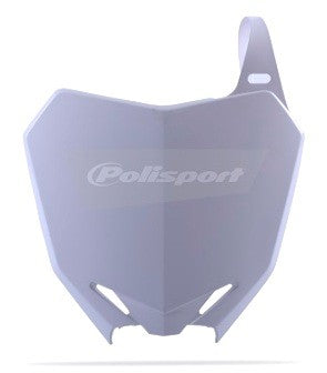TABELLA PORTANUMERO POLISPORT PER SUZUKI RMZ 450 2008-2017 / BIANCO