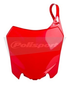 TABELLA PORTANUMERO POLISPORT PER HONDA CRF 250 R 2014-2017 / ROSSO CR04