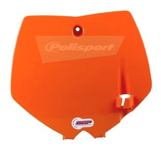TABELLA PORTANUMERO POLISPORT PER KTM SX 65 2002-2008 / ARANCIONE