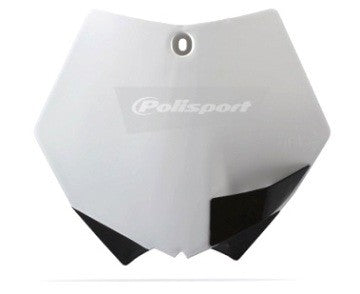 TABELLA PORTANUMERO POLISPORT PER KTM SX 125 2007-2012 / BIANCO
