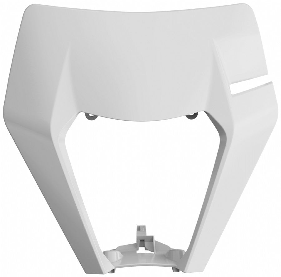 MASCHERINA PORTAFARO POLISPORT PER KTM XC-W 125 2017-2019 / 17-19 BIANCO