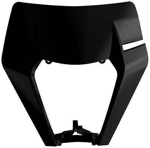 MASCHERINA PORTAFARO POLISPORT PER KTM EXC 500 2017-2019 / 17-19 NERO