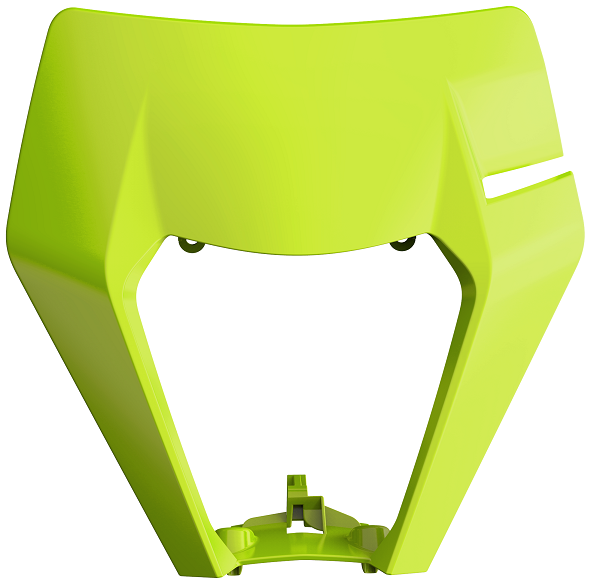 MASCHERINA PORTAFARO POLISPORT PER KTM EXC 300 2017-2019 / 17-19 GIALLO FLUO