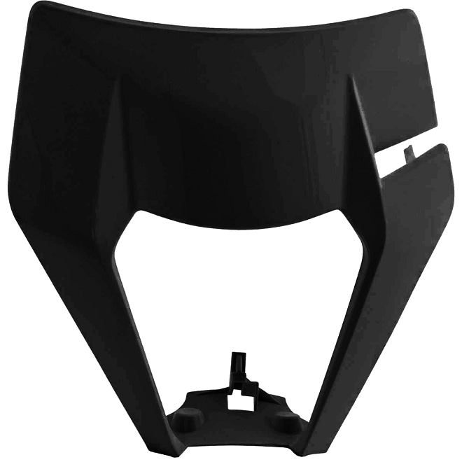 MASCHERINA PORTAFARO POLISPORT PER KTM EXC 500 2020-2023 / 20-23 NERO