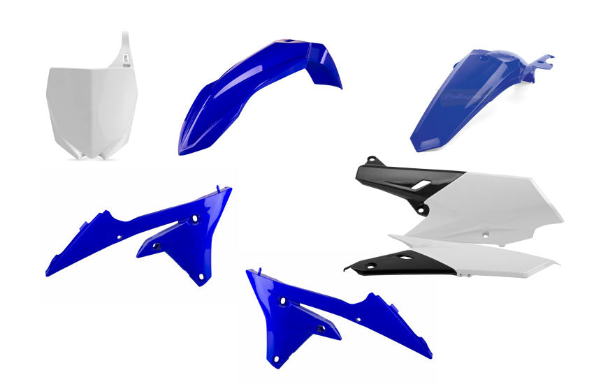 KIT PLASTICHE completo Polisport per Yamaha YZ 450 F 2014-2017 / Blu yam98/Bianco (P90769)