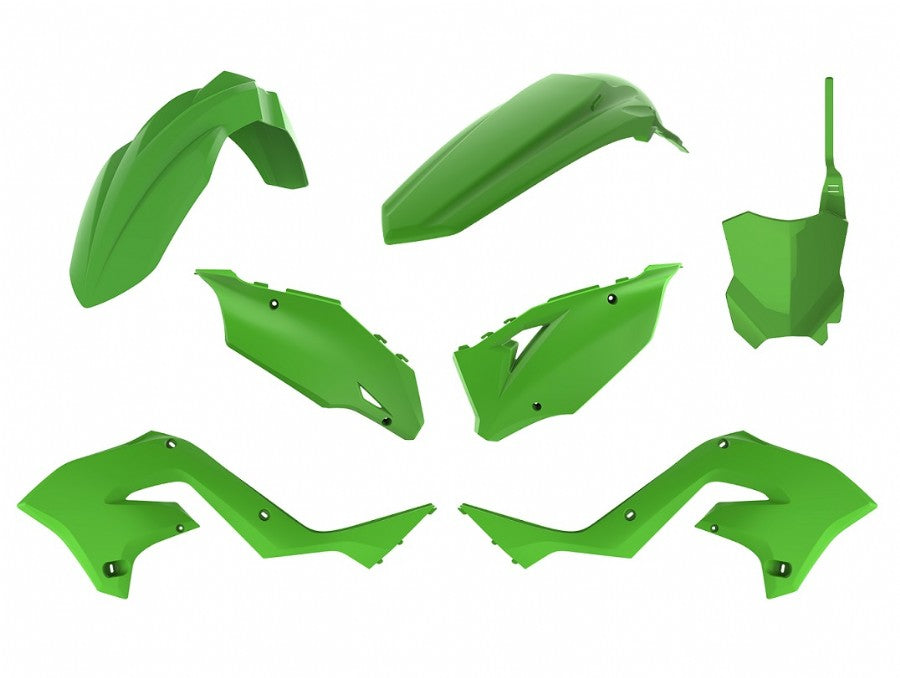 KIT PLASTICHE completo Polisport per Kawasaki KX 250 2003-2008 / restyling KX 125/250 03-08 Verde - KXF '23 STYLE