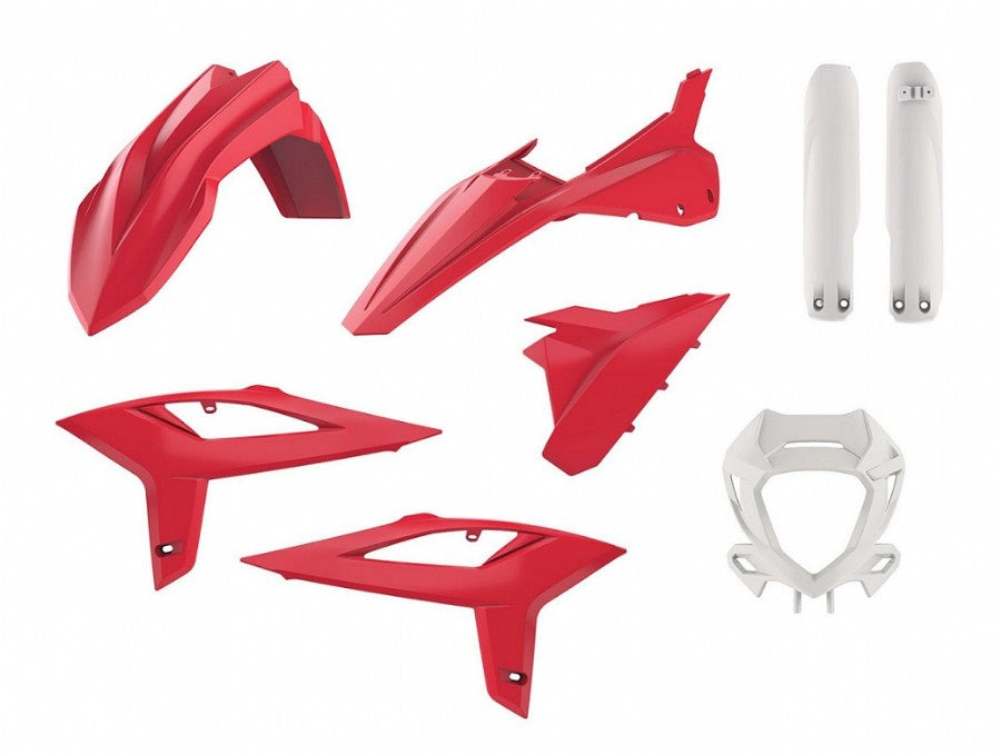 KIT PLASTICHE completo Polisport per Beta RR 430 2020-2022 / Rosso/Bianco