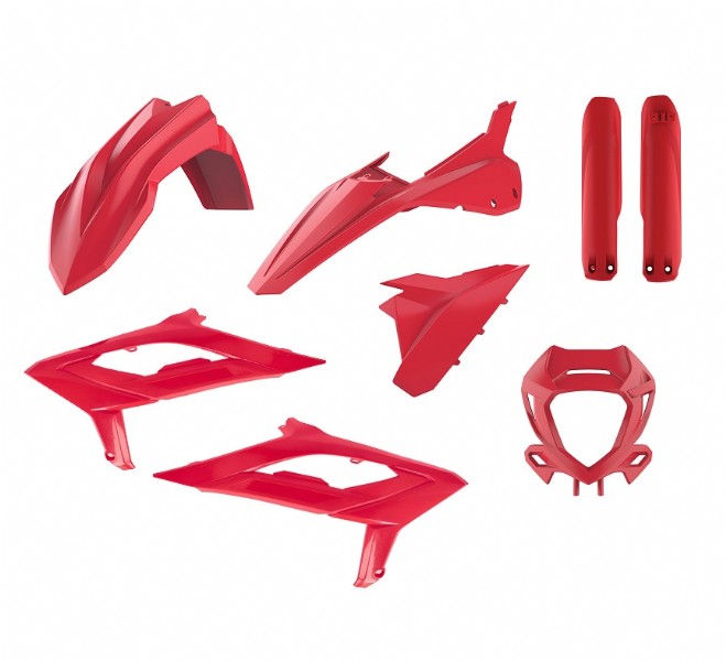 KIT PLASTICHE completo Polisport per Beta RR 125 2T 2023-2024 / Rosso