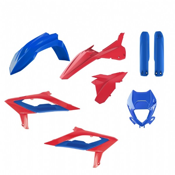 KIT PLASTICHE completo Polisport per Beta RR 250 2023-2024 / Rosso/Blu